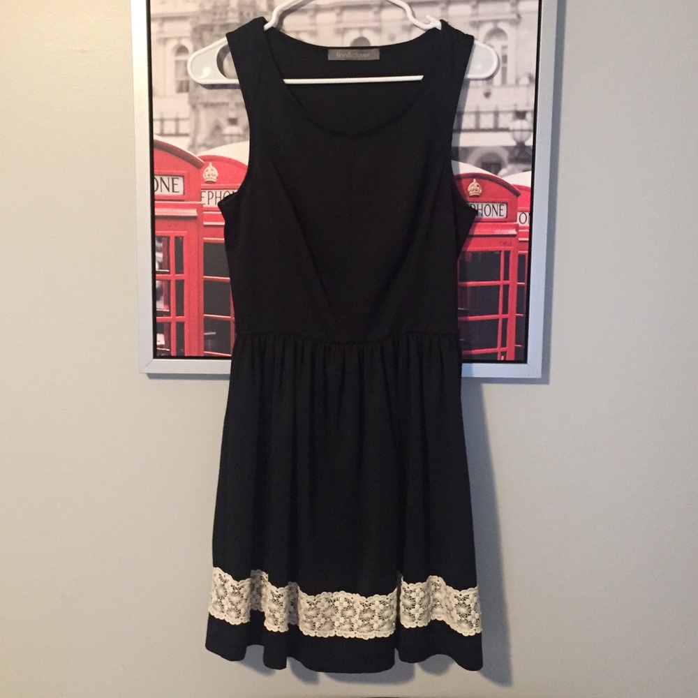 Black Dress with White Trim